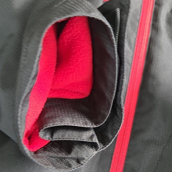 Reebok 49ers San Francisos Black and Red Hooded Windbreaker Winter Jacket - Picture 9 of 14